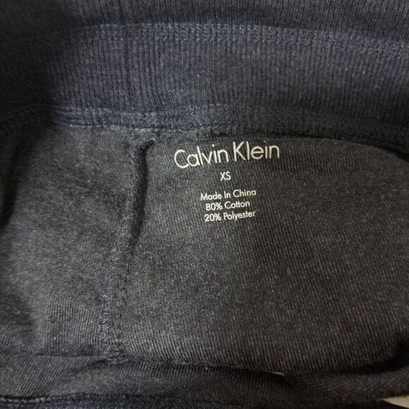 Calvin Klein Women's Charcoal Velour Straight Leg Drawstring Pants Size XS - Picture 8 of 8